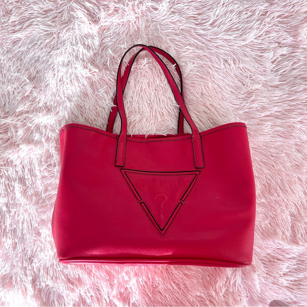 Deadstock Guess dark pink shoulder bag